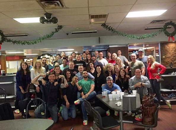 A group celebration at Southland Bowling Lanes